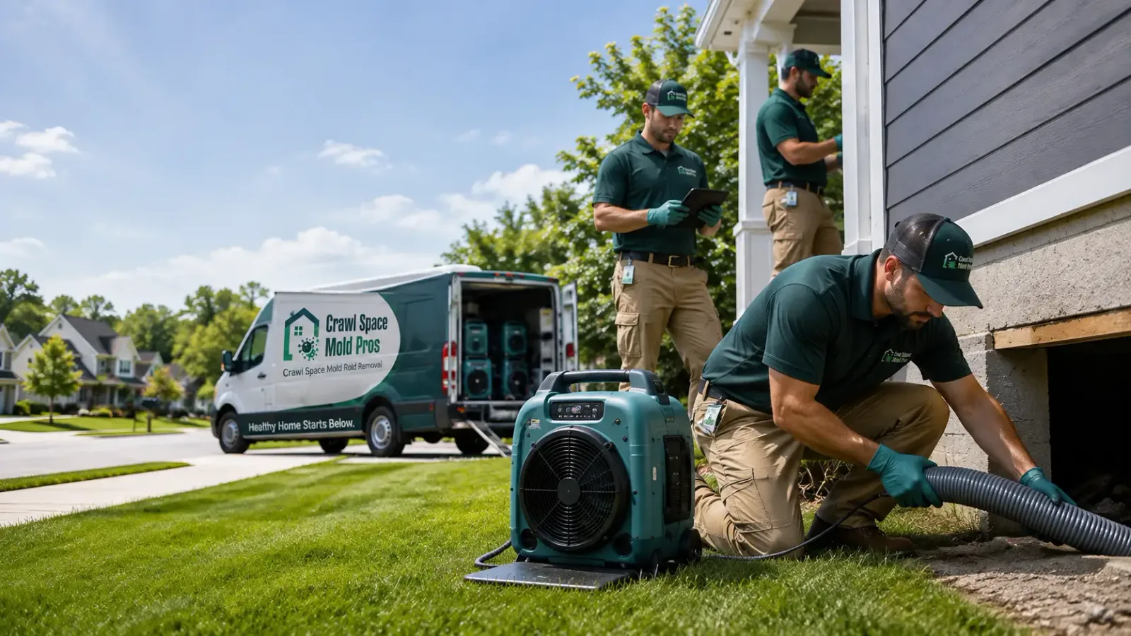 Crawl Space Mold Removal in Hewitt, WI
